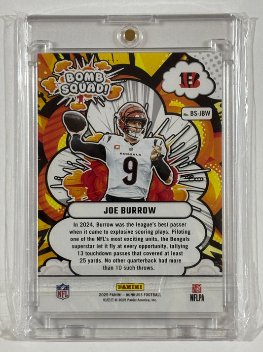 2025 Donruss #BS-JBW Joe Burrow Bomb Squad