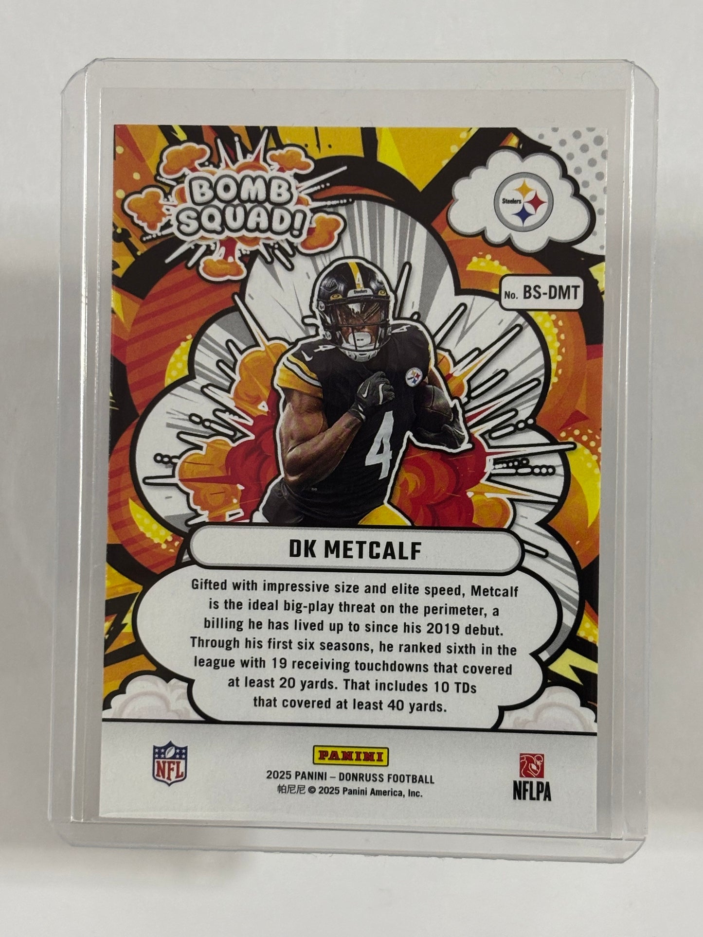 2025 Donruss #BS-DMT DK Metcalf Bomb Squad