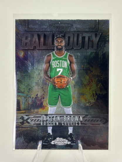 2025-26 Topps Chrome #BD-5 Jaylen Brown Ball of Duty