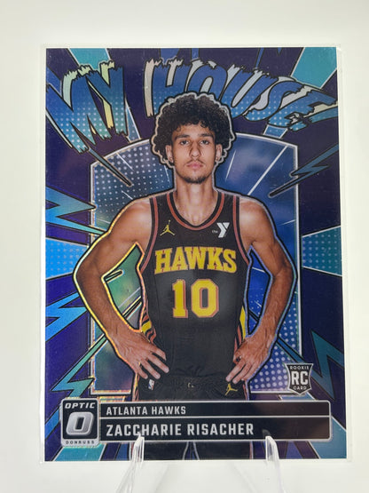 2024-25 Donruss Optic #13 Zaccharie Risacher My House Purple