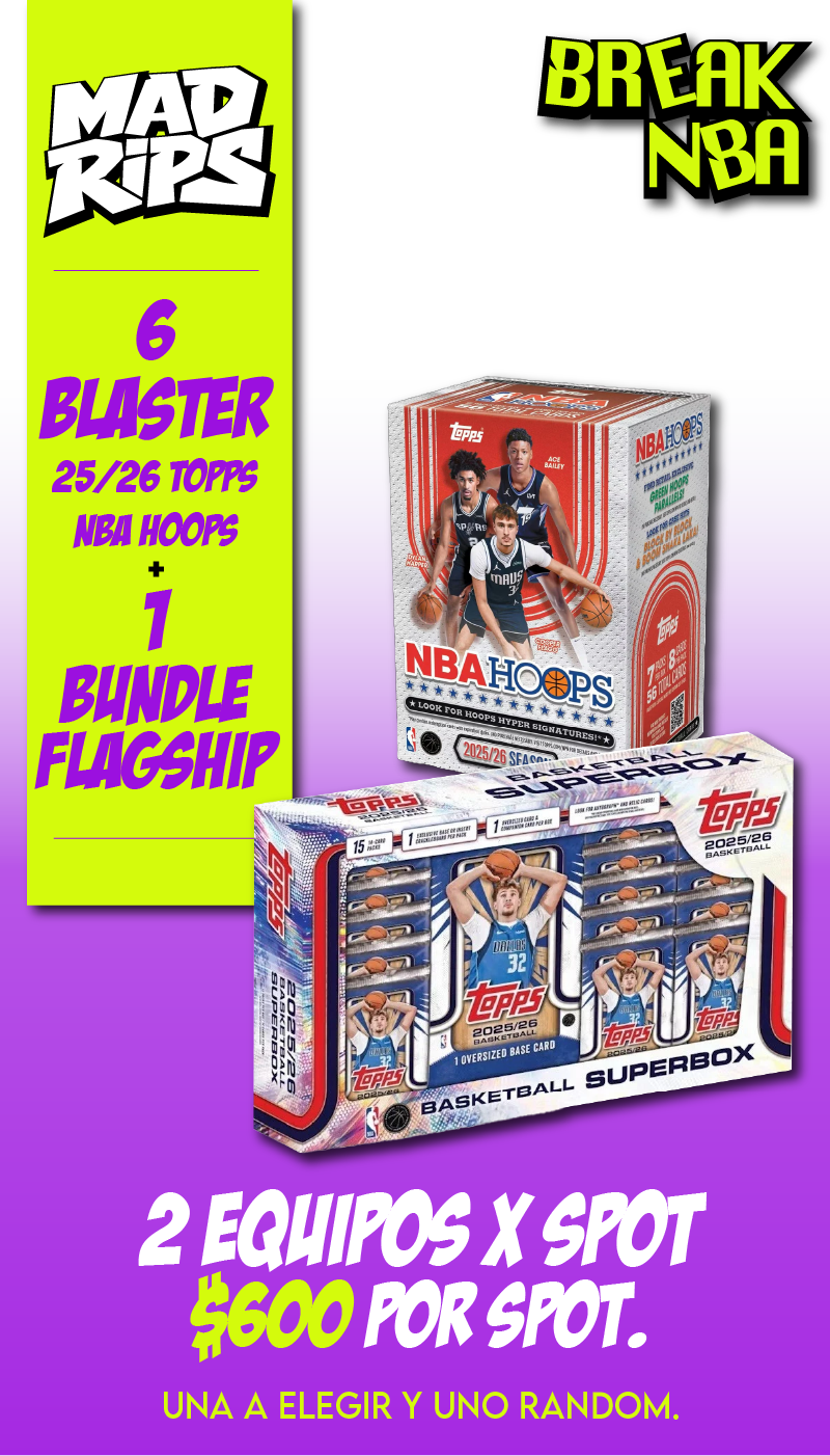 Break NBA Hoops + Flagship – Septiembre 2026 | Elige tu Equipo (30 disponibles / 15 Spots)