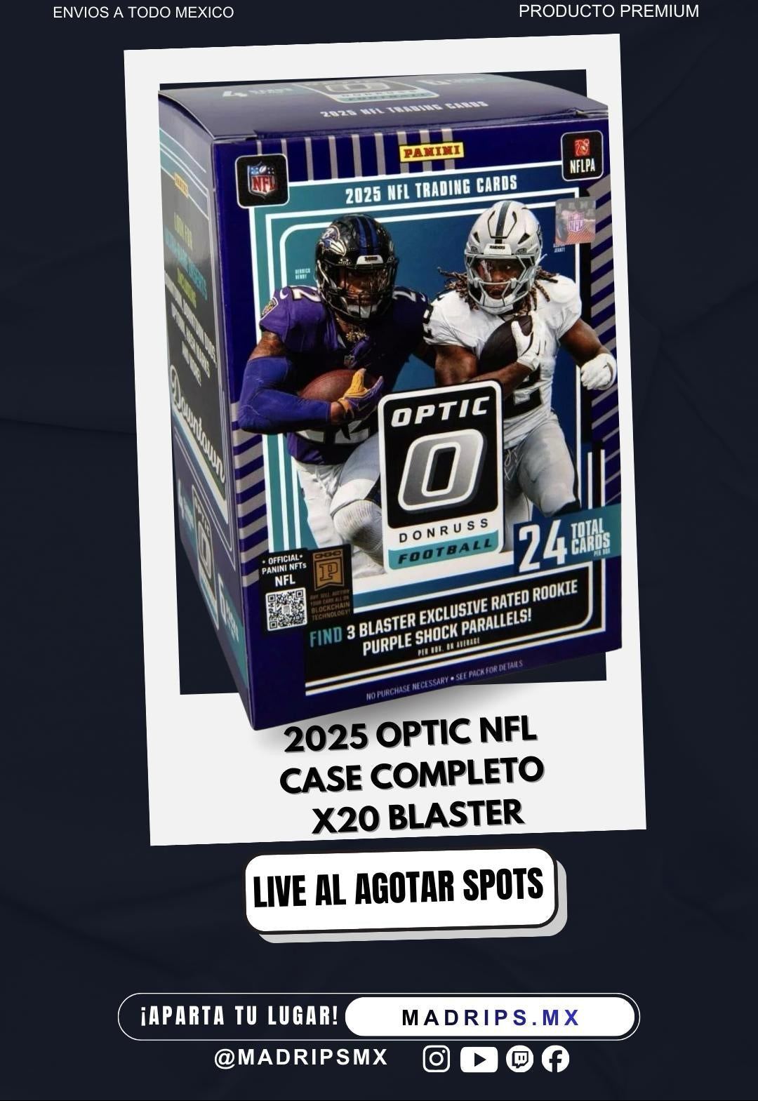 Break #2 – 2025 NFL Donruss Optic | Hobby Blaster Case Break (20 Boxes) | 32 Spots