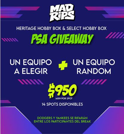 MLB NIGHT BREAK | Topps Heritage 2026 + Select 2025 + PSA Giveaway | 14 Spots