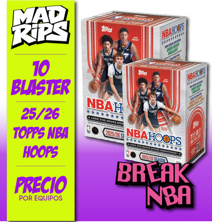 2025-26 NBA Hoops Break | 10 Value Boxes | Pick Your Team