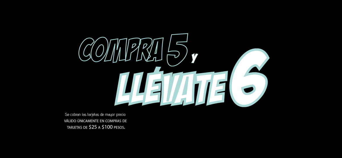 Compra 5 y llévate 6