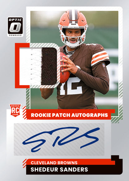 Break #3 – 2025 NFL Mixer Donruss Optic Hobby Box + 2 Prizm Blaster Box | 32 Spots